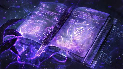 Purple magic book